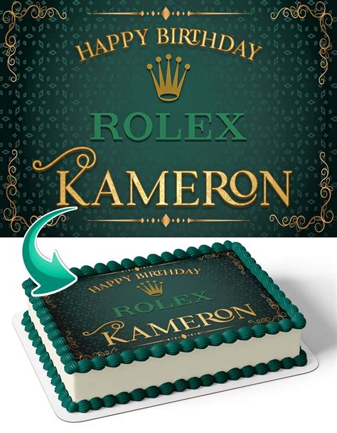 Rolex Watch Edible Cake Toppers – Edible Cake Topper Corp.